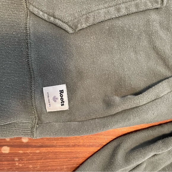 Roots 3 quarter zip cropped sweatshirt - Picture 8 of 8